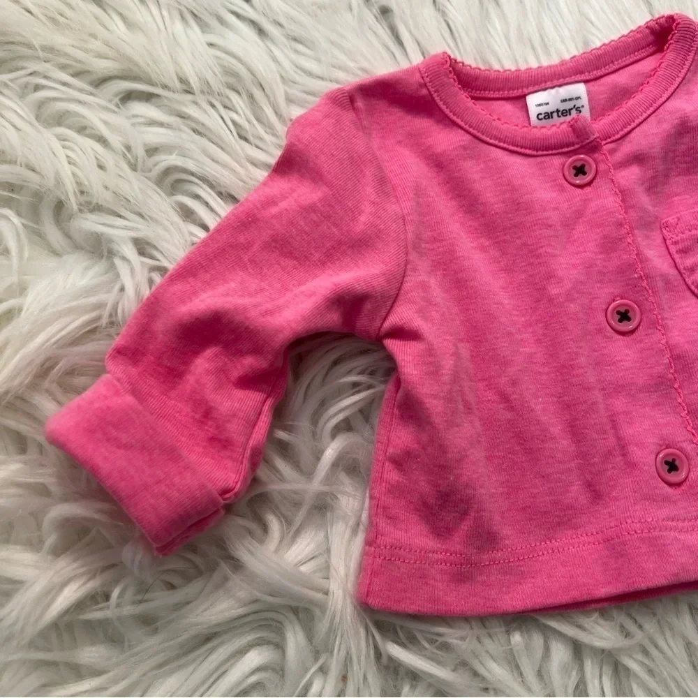 Carter's Layering Cardigan Pink